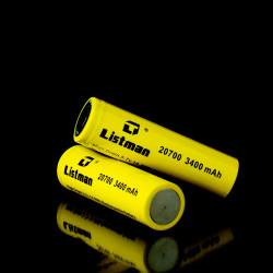 Listman 20700 3400mAh 40A Battery