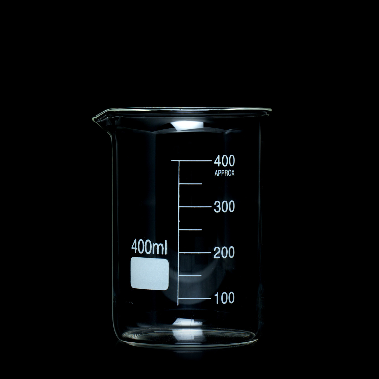 Beaker Borosilicate 400ml Low Form